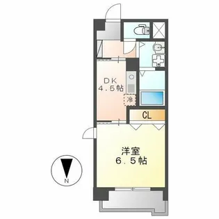 ボヌール千代田【4階】の間取り