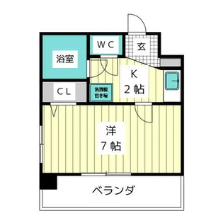 1Kの間取り画像