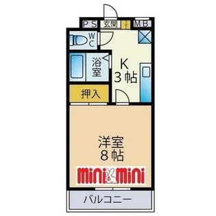 メゾン矢取Ⅱ【2階】の間取り