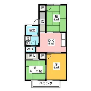 蓮池コーポ【2階】の間取り