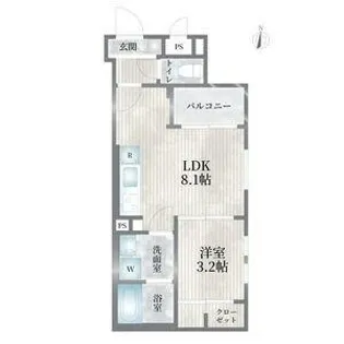 Cherim元志賀町【2階】の間取り