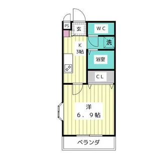 アムールエスポワール浅井【1階】の間取り