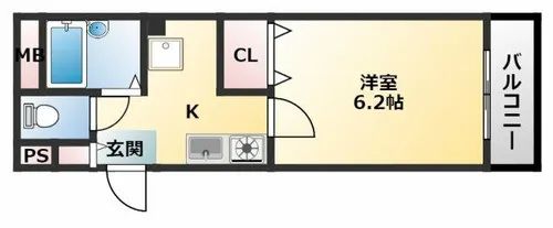 ウィルロクタン【3階】の間取り