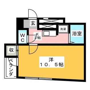 クレセール花の木【3階】の間取り
