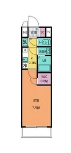 エスリード名城公園プライム【9階】の間取り