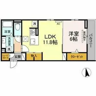 シャルルーズ【1階】の間取り