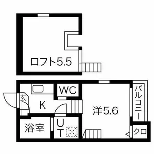 シャルムウチヤマ【1階】の間取り
