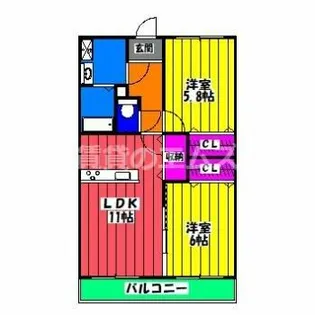 第3ケイコーマンション駅南【1004号室】の間取り