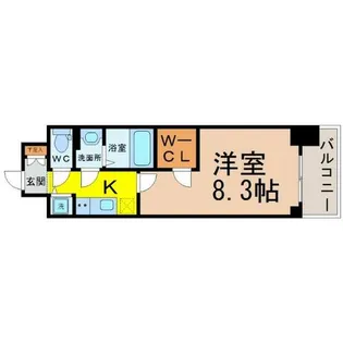 プレサンス栄ライズ【9階】の間取り