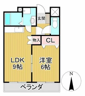 ベルセゾンⅡ【203号室】の間取り