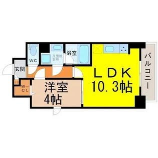 ルノンドームA【7階】の間取り