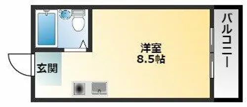 ベルメゾン【211号室】の間取り