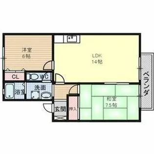 アニバーサリー【2階】の間取り