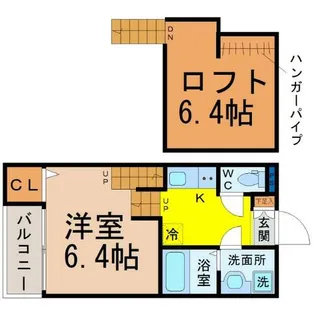 Stella星宮【1階】の間取り
