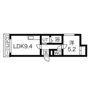 グリーンパーク旭25【103号室】の間取り