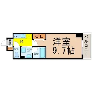 パークフラッツ新栄【5階】の間取り