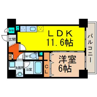 トンシェトア【9階】の間取り