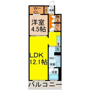 ALATO白壁【7階】の間取り