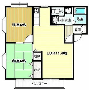 コーポラス辻元【1階】の間取り