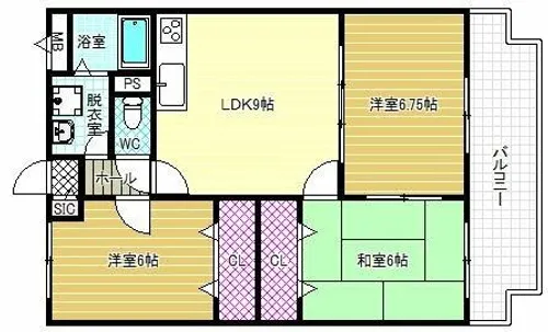 サンウォーク【1階】の間取り