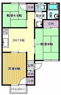グリーンヒル【1階】の間取り