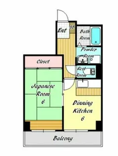 メゾンエルミタージュ【1階】の間取り