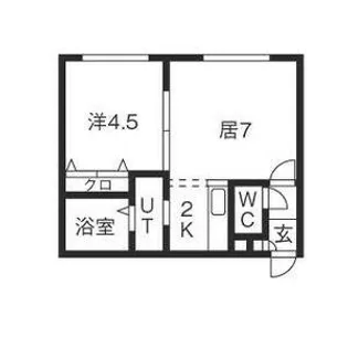 ピースハーモニー北28条【102号室】の間取り