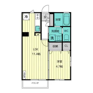 ベルコリーヌ【1階】の間取り