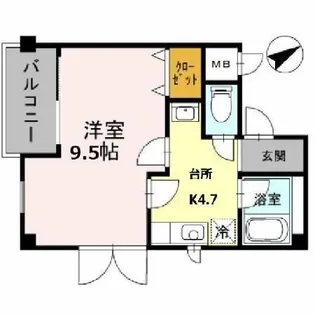 ベル エ・ポック【3-C号室】の間取り