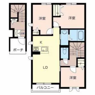 シャーメゾン・リラフォート【2階】の間取り