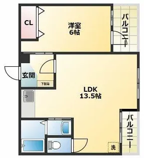 マンション山下【2階】の間取り