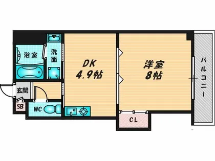 ブロードネスト御厨【4階】の間取り