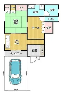 大美野坂本マンション【101号室】の間取り