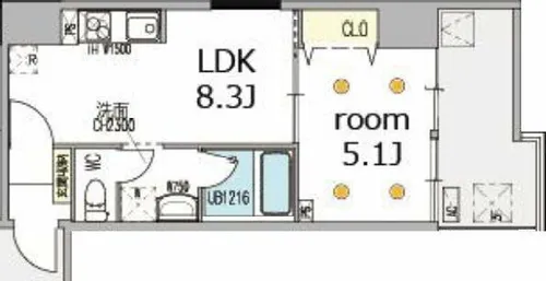 グランスイート【3階】の間取り