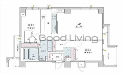 The TEN GOOD 祖原I【3階】の間取り