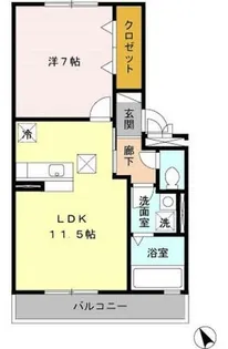 ユグドソレイユ【1階】の間取り