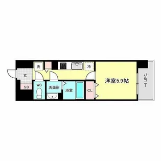 ジオエント福島野田レジデンス【11階】の間取り