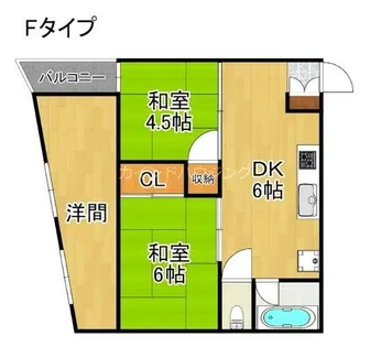 サンコーハイツ【3階】の間取り