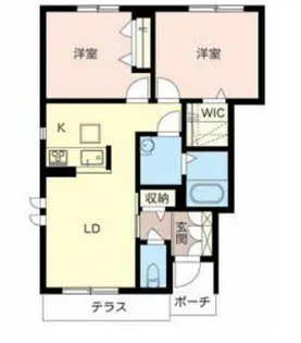 プロヌーブ砥堀【1階】の間取り
