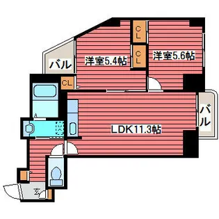 ドリームアベニュー広和No.16【203号室】の間取り