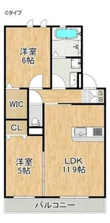 JIN/輝【1階】の間取り