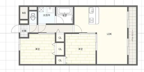 パーク・フォレスト【1階】の間取り