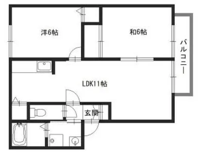 エスペランサハイツ【2階】の間取り