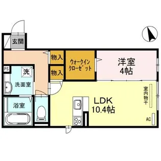 BRAMA甲東【1階】の間取り