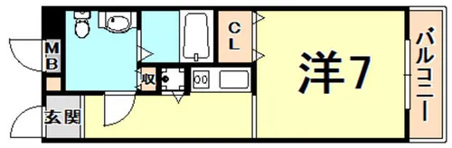 GRANPINO武庫川【3階】の間取り