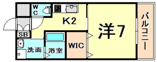 ドエル小松SOUTH【3階】の間取り