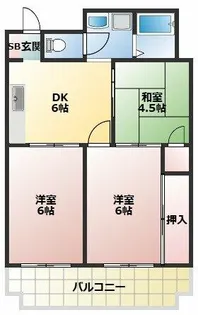 タウンプラザ東【2階】の間取り