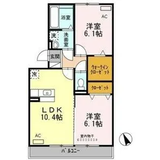 Wing S【2階】の間取り