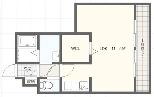 シャレーコート【3階】の間取り