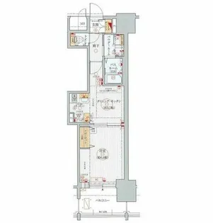 エステムプラザ名古屋駅前プライムタワー【7階】の間取り